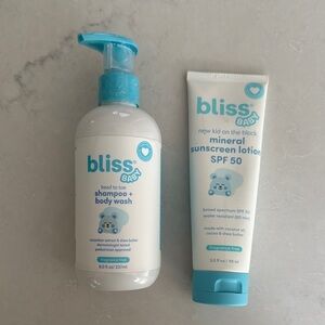 Bliss Baby Shampoo and Sunscreen Set